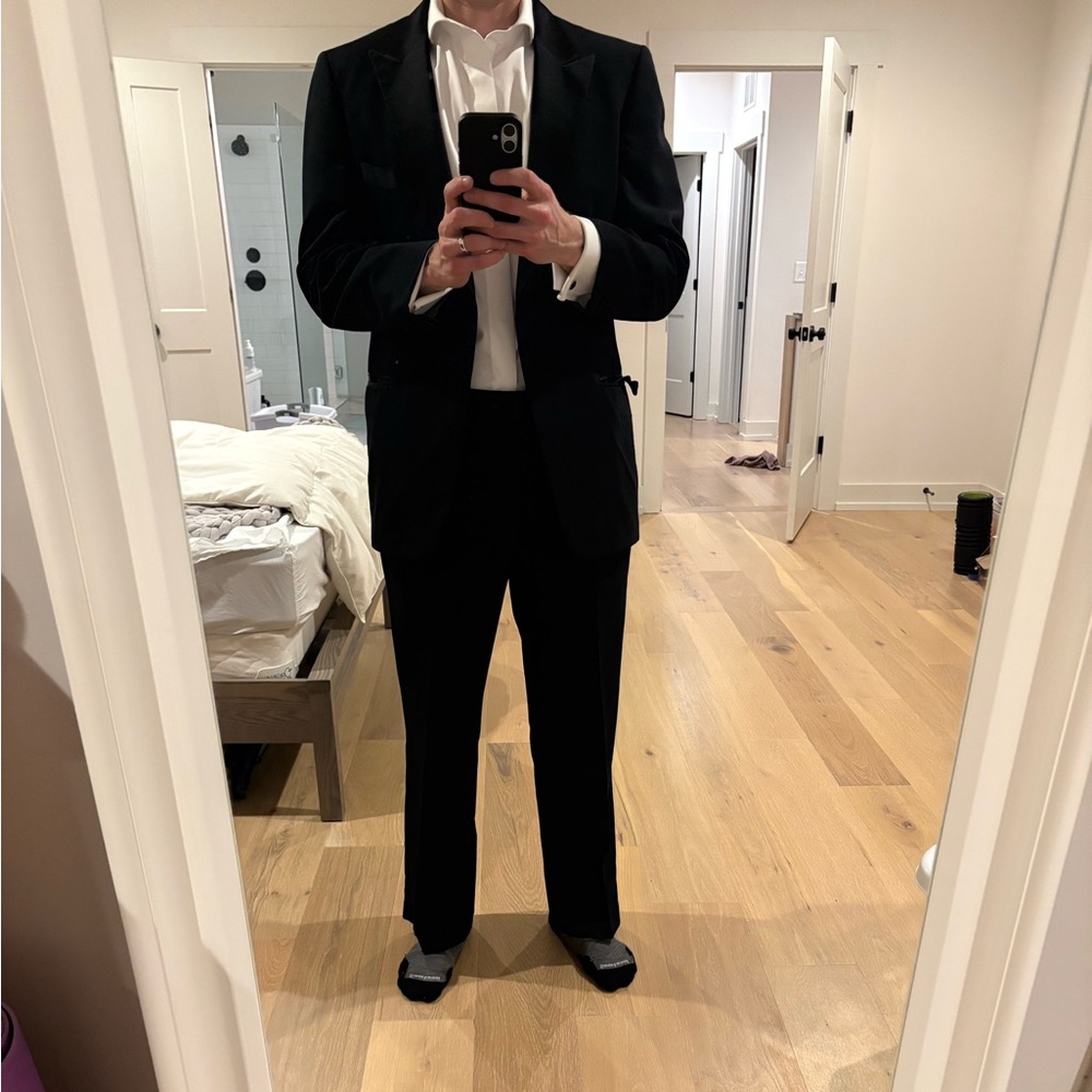 Vintage Men's Black Tuxedo with Pants - Neiman Marcus 40s - Picture 10 of 10